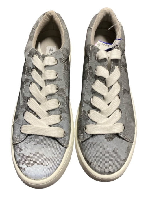 Steve Madden Shoe Size 6.5 Gray Fabric Rubber lace up Low Top Sneakers Gray / 6.5