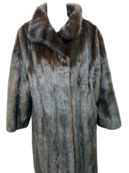 Fendi Size M Dark Brown Mink Fur Coat Dark Brown / M