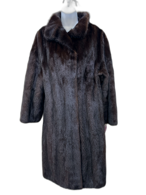 Fendi Size M Dark Brown Mink Fur Coat Dark Brown / M