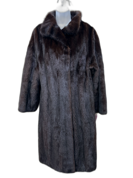 Fendi Size M Dark Brown Mink Fur Coat Dark Brown / M