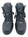 Gucci Shoe Size 11.5 AS IS Black Canvas High Top Sneaker Men's Shoes 11.5