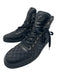 Gucci Shoe Size 11.5 AS IS Black Canvas High Top Sneaker Men's Shoes 11.5