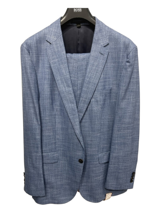 Boss Light blue Wool 2 Button Men's Suit Light blue / 44r