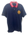Polo Ralph Lauren Size XL Navy Blue & Multi Cotton Polo Men's Short Sleeve Shirt Navy Blue & Multi / XL