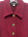 St. John Collection Size 4 Red & Black Wool & Rayon Long Sleeve Knit Jacket Red & Black / 4
