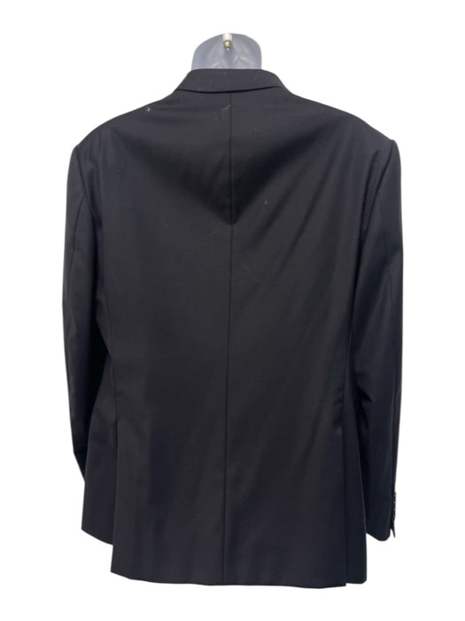 Armani NWT Black Wool Blend Solid 2 Button Men's Suit Black / 52R