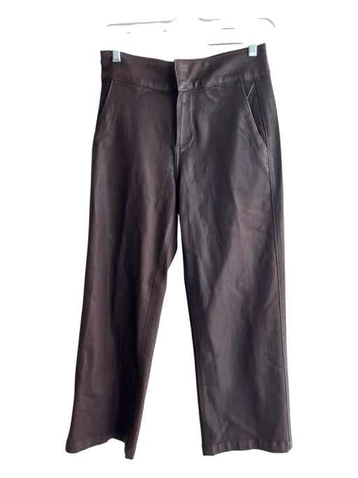 Paige Size 25 Brown Rayon Blend Clip Cloe Back Pocket Detail Straight Leg Pants Brown / 25