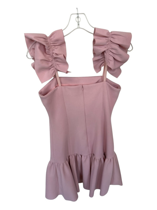 Elliatt Size S Mauve Pink Polyester Blend Flutter Sleeves Drop Waist Dress Mauve Pink / S