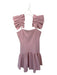 Elliatt Size S Mauve Pink Polyester Blend Flutter Sleeves Drop Waist Dress Mauve Pink / S
