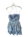 Pinko Size 40 Baby Blue Polyester Blend Halter Neck Scallopped Hem Dress Baby Blue / 40