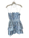 Pinko Size 40 Baby Blue Polyester Blend Halter Neck Scallopped Hem Dress Baby Blue / 40