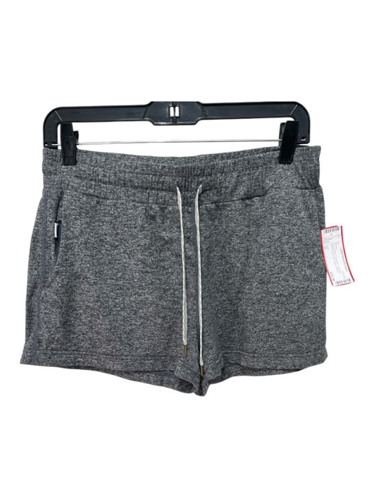 Vuori Size M Grey & Black Polyester Heathered Drawstring Elastic Waist Shorts Grey & Black / M