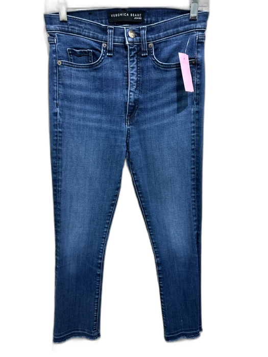 Veronica Beard Jeans Size 27 Medium Wash Cotton Blend High Rise Kick Flare Jeans Medium Wash / 27