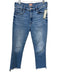 Mother Size 27 Medium Wash Cotton Denim Zip Fly High Rise Boot Cut Raw Hem Jeans Medium Wash / 27