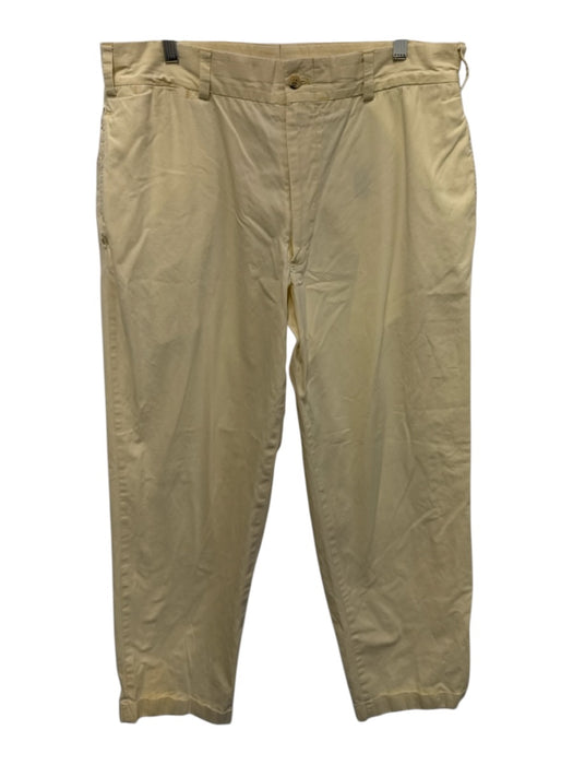 Bills Khakis Size 36 Off White Cotton Solid Khaki Cuffed Men's Pants Off White / 36