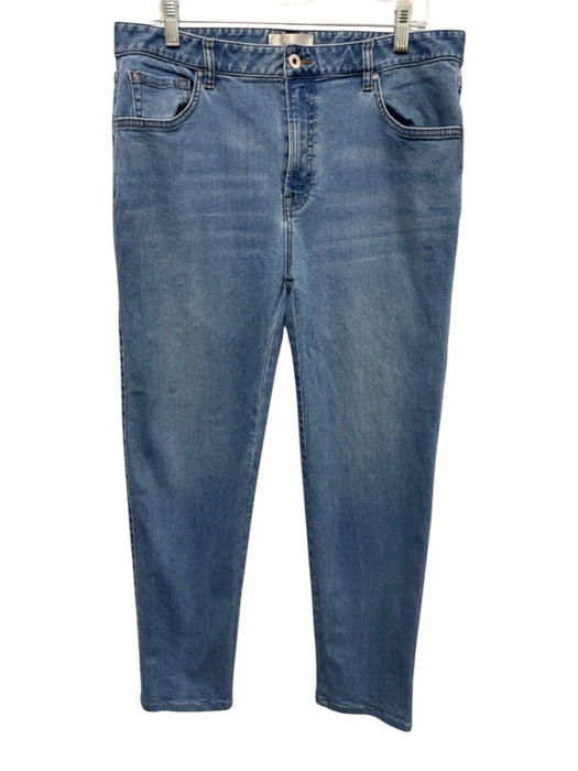Sene Size Est 32 Light Wash Cotton Blend Solid Slim Jean Men's Pants Light Wash / Est 32
