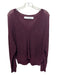 IRO Size Small Burgundy Wool Blend Knit Heathered V Neck Sweater Burgundy / Small
