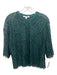 Jonathan Simkhai Size Medium Emerald Green Cotton Blend Lace Sheer Sweater Emerald Green / Medium