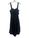 Ulla Johnson Size 8 Black Cotton & Silk Sleeveless Gathered Detail Dress Black / 8