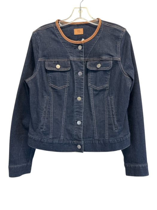 Ralph Lauren Size M Dark denim Cotton & Polyester Denim Brown Brim Jacket Dark denim / M