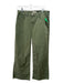 L'agence Size 31 Army Green Cotton Denim Wide Leg Button & Zip 5 Pocket Jeans Army Green / 31