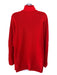 The Row Size L Red Cashmere Knit Turtleneck Long Sleeve Oversized Sweater Red / L