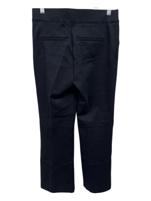 Spanx Size M Black Viscose Blend Elastic Waist Faux Pockets Pleat Trouser Pants Black / M