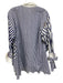 Carolina Herrera Size XS Navy & white Cotton Long Sleeve Cuff Ties Over Size Top Navy & white / XS