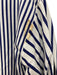 Carolina Herrera Size XS Navy & white Cotton Long Sleeve Cuff Ties Over Size Top Navy & white / XS