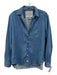 Frank & Eileen Size M Med Wash Cotton Denim Long Sleeve Button Up & Collar Top Med Wash / M