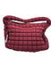 Free People Movement Burgundy Polyester Quilted Square Zipper Detail Bag Burgundy / Large
