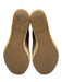 Prada Shoe Size 37 Beige Suede Raffia Base Stitch Design Wedge Sandals Beige / 37