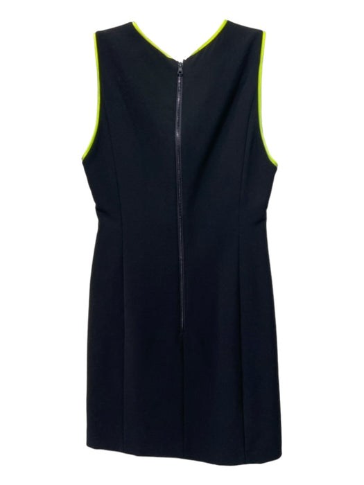 Alice + Olivia Size 2 Black & Green Acetate Blend Round Neck Sleeveless Dress Black & Green / 2