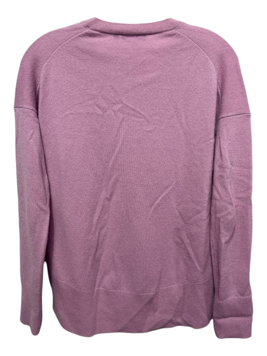 Theory Size P Light Purple Cashmere V Neck Long Sleeve Sweater Light Purple / P