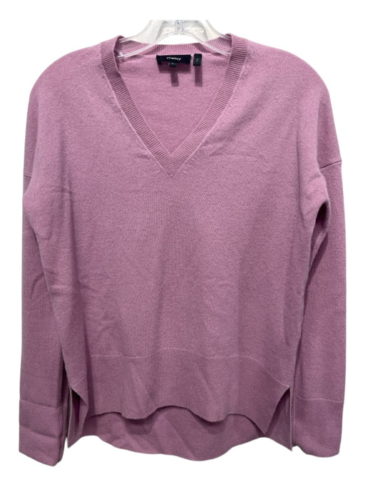 Theory Size P Light Purple Cashmere V Neck Long Sleeve Sweater Light Purple / P