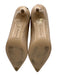 Marion Parke Shoe Size 35.5 Beige Patent Leather Pointed Toe Low Heel Pumps Beige / 35.5