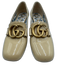 Gucci Shoe Size 36 Beige Patent Leather gold logo Square Toe Loafer Pumps Beige / 36