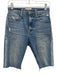 Frame Size 26 Medium Wash Cotton Cut off High Rise distressed Capri Pants Medium Wash / 26
