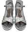 Stuart Weitzman Shoe Size 6 Silver Leather Criss Cross Open Toe Sandals Silver / 6
