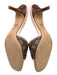 Coach Shoe Size 5.5 Pink & Brown Leather & Textile Buckle Monogram Mule Sandals Pink & Brown / 5.5