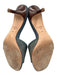 Coach Shoe Size 5.5 Blue Leather & Textile open toe Buckle Denim Sandals Blue / 5.5