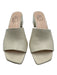 AGL Shoe Size 36 White Leather Square Toe Open Toe Block Heel Sandals White / 36