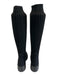 Vivaia Shoe Size 36 Black Wool Sock Boot Ribbed Knee High Boots Black / 36