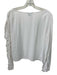 Club Monaco Size M White Missing Fabric Tag Wide Neck Long Ruffle Sleeve Top White / M