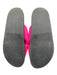 Maeve Shoe Size 9 Black & Pink Terry Cloth Rubber Criss Cross Slide Sandals Black & Pink / 9