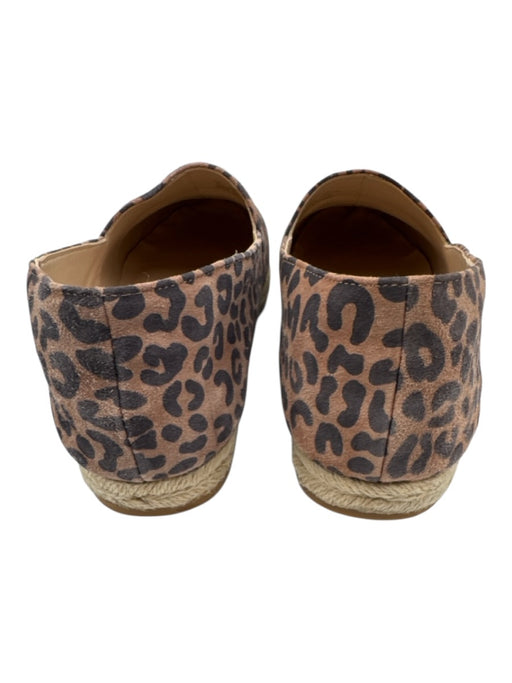Stuart Weitzman Shoe Size 8 Brown & Black Leather Leopard Espadrille Flats Brown & Black / 8