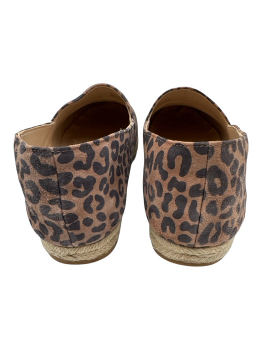 Stuart Weitzman Shoe Size 8 Brown & Black Leather Leopard Espadrille Flats Brown & Black / 8