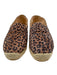 Stuart Weitzman Shoe Size 8 Brown & Black Leather Leopard Espadrille Flats Brown & Black / 8
