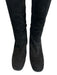 Stuart Weitzman Shoe Size 7.5 Black Leather Suede Knee High Round Toe Boots Black / 7.5