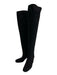 Stuart Weitzman Shoe Size 7.5 Black Leather Suede Knee High Round Toe Boots Black / 7.5